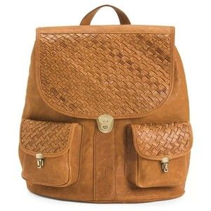 New Vera Pelle Anonimo Fiorentino Genuine Leather Backpack Size L Unisex